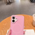 thumbnail image 4 of Strong Magnetic Case for iPhone 16 Plus [Compatibilty with MagSafe] Protective Shockproof Heavy Duty Anti-Fall Dropproof Protective Durable Cover Phone Case for iPhone 16 Plus,Purplepink, 4 of 9