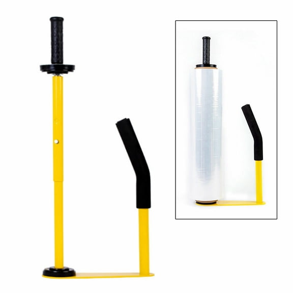 Heavy Duty Stretch Film Packing Machine Wrap Dispenser Adjustable with Ergonomically Design Handle High Quality Retractable Button for Storage Shipping
