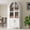 White, variant on Tall Arched Kitchen Pantry Cabinet with Door Shelves, Farmhouse Kitchen Storage Cabinet with Open & Adjustable Shelves, Hidden Drawer & Glass Door, Cupboard for Kitchen, Dining Room, White