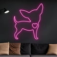 thumbnail image 3 of Handmadetneonsign Love Chihuahua Dog Neon Sign, Heart Chihuahua Dog Neon Lights, Animal Signs, Wall Décor, 3 of 5