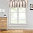 thumbnail image 6 of Ashion Set of 2 Buffalo Tier Curtains for Kitchen, Buffalo Check Plaid Gingham Pattern Half Window Curtain Set for Bathroom, 6 of 8