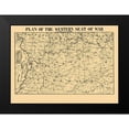 thumbnail image 2 of Lathrop 24x19 Black Modern Framed Museum Art Print Titled - Western Seat of War Plan - Lathrop 1862, 2 of 5