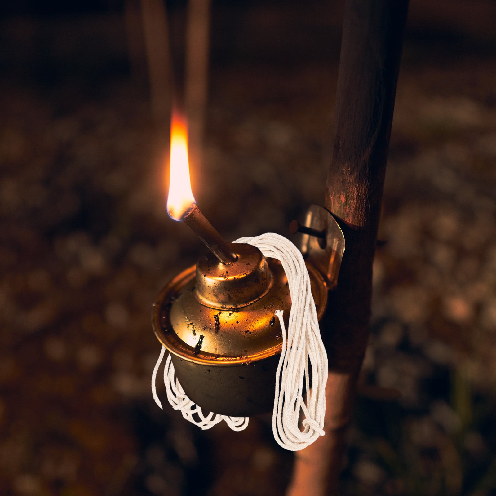 ELAYARD Braided Cotton Wicks White Continuous Burn Perfect for Daily Use Oil and Kerosene Lamps