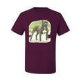 thumbnail image 2 of Wild Bobby, Pitbull Dog Animal Pet Lover, Dog Lover, Men's Graphic Tees, Maroon, Large, 2 of 3