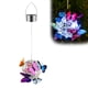 thumbnail image 1 of Lámpara solar colgante de mariposa para jardín, con mariposas de colores, LED, de metal, IP65, resistente al agua, para exteriores., 1 of 11