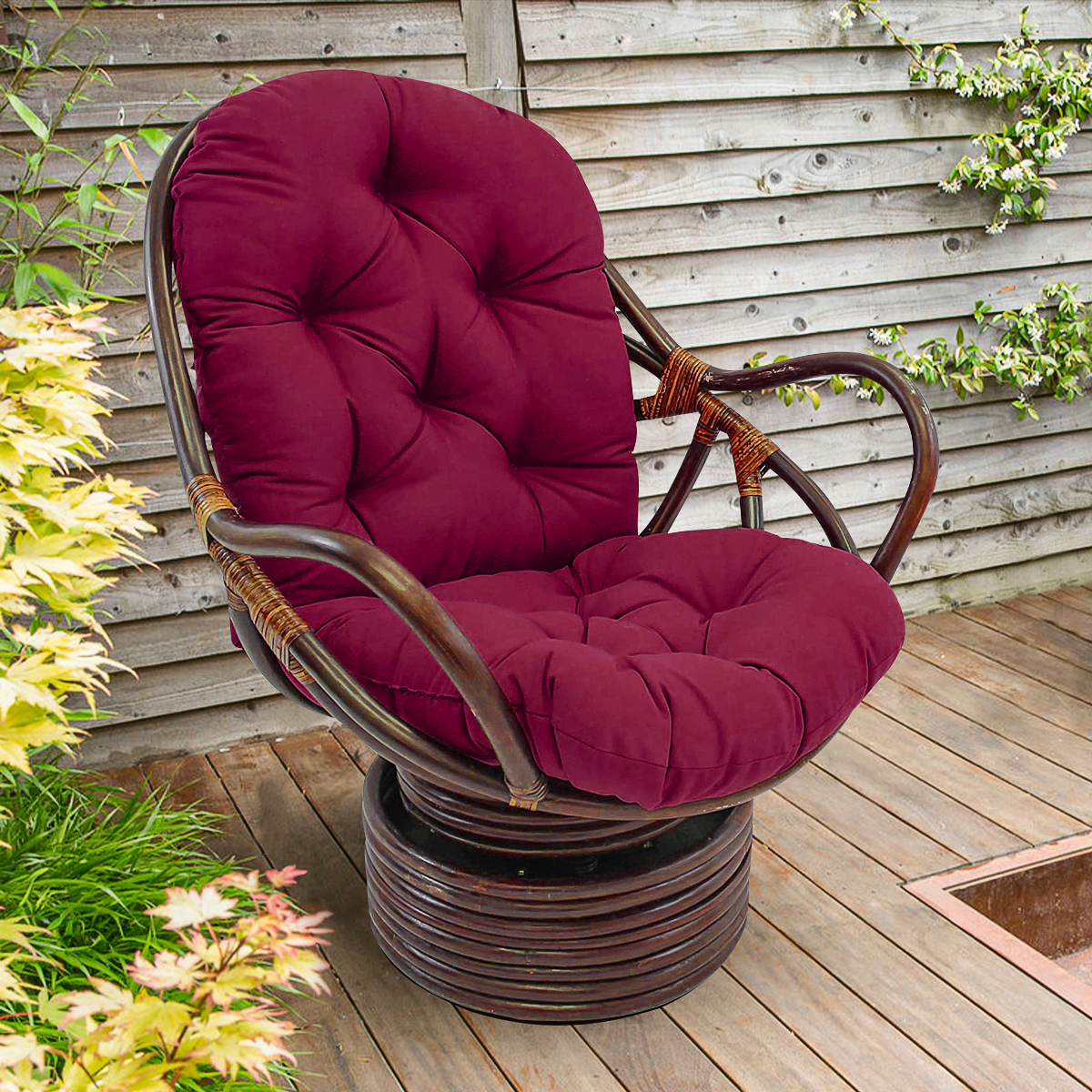 48" x 24" Swivel Rocker Cushion, Chair Cushion,Washable Comfortable and