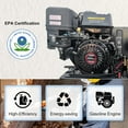 thumbnail image 2 of HPDMC 13HP Gas Powered Air Compressor - 24CFM 180PSI 3-Cylinder Piston Pump - 30 Gal ASME Tank - Electric Start Gas Air Compressor for Truck Repair, Construction & Workshop - Heavy Duty Portable, 2 of 16