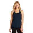 thumbnail image 1 of District Made Ladies 60/40 fruncido Racerback Tank XXL New Navy Distrito DM420, 1 of 1