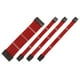 thumbnail image 3 of Methold Cable de alimentación de extensión Conectores con funda Nylon Conveniente Útil Juego de cables resistentes al desgaste Kit de adaptador de Cables de computadora Rojo, 3 of 6