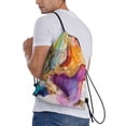 thumbnail image 3 of Drawstring Backpack - Vibrant Abstract Color Splash Splash Proof Small Drawstring Gym Bag for Women Men, Cinch Sports String Bag Backpack for Travel Swimming Beach, 3 of 8