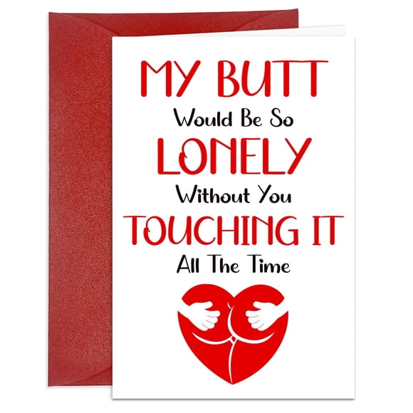 Tarjeta Divertida de San Valentín para Él con Sobre