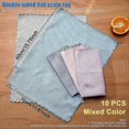 thumbnail image 3 of 10 Pack Cleaning Cloths, Microfiber , Kitchen Household Cleaning Cloth, Washable Microfiber Wipes, 3 of 4