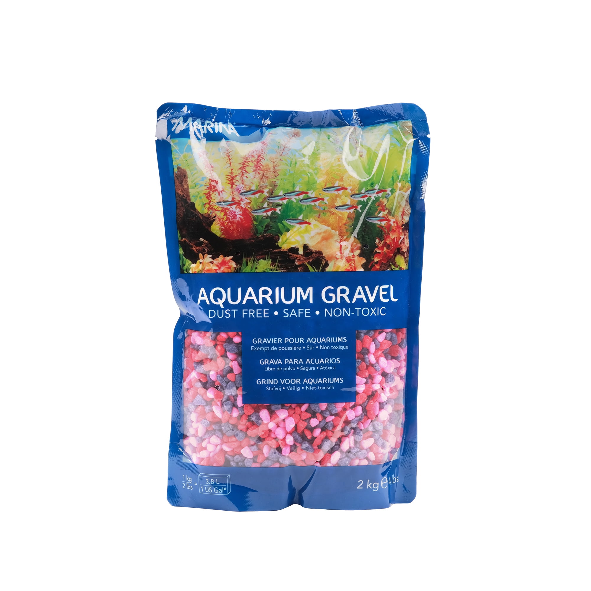 Marina Jelly Bean Decorative Epoxy Aquarium Gravel 2 kg, 2 kg (4.4 lbs)