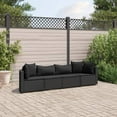 thumbnail image 2 of vidaXL Patio Sofa Set with Cushions Lounge Setting Outdoor Furniture Poly Rattan, 2 of 106