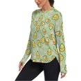 thumbnail image 2 of FORMRS Womens Long Sleeve Shirts UPF 50+ Sun Protection Quick Dry Fishing Hiking Tops, Size S-2XL, Green Avocado Pattern, 2 of 8