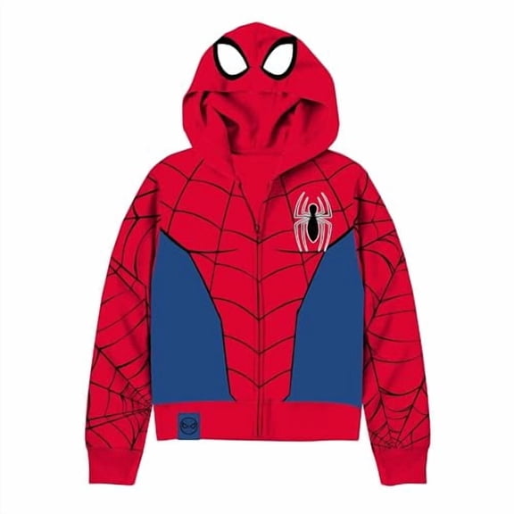 Disney Spider Man Spider-Man Cosplay Hoodie, Red/Blue, 10