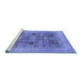 thumbnail image 2 of Ahgly Company Machine Washable Indoor Rectangle Oriental Blue Traditional Area Rugs, 8' x 10', 2 of 4