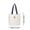 F, variant on 4th of July Patriotioc Independence Day Themed Canvas Tote Bag, Red White Blue Canvas Commuting Bag, for 250th Anniversary Holiday Events and Everyday Use
