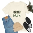 thumbnail image 4 of Fine Like Brine T-shirt, Unisex Funny Pickle Lover Short Sleeve Tee, Cream, 3XL, 4 of 9