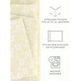thumbnail image 5 of Comfort Canopy - 4 Piece Ivory Farmhouse Wheatfield Floral Pattern Bed Sheets for King Size Bedding, 5 of 11