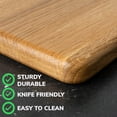 thumbnail image 3 of Cutting Board - 16x12 Inches Large Wood Cutting Board - Oak Cutting Board with Handle - Steak Board - Fruit Cutting Board - Real Wood Cutting Board - Chopping Board for Kitchen, 3 of 5