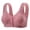 Pink, variant on Plus-Size Front-Closure Bras for Women Wireless Shaped Cup Bra Push Up Breathable Tank Top Style Bra, 36BC-50BC