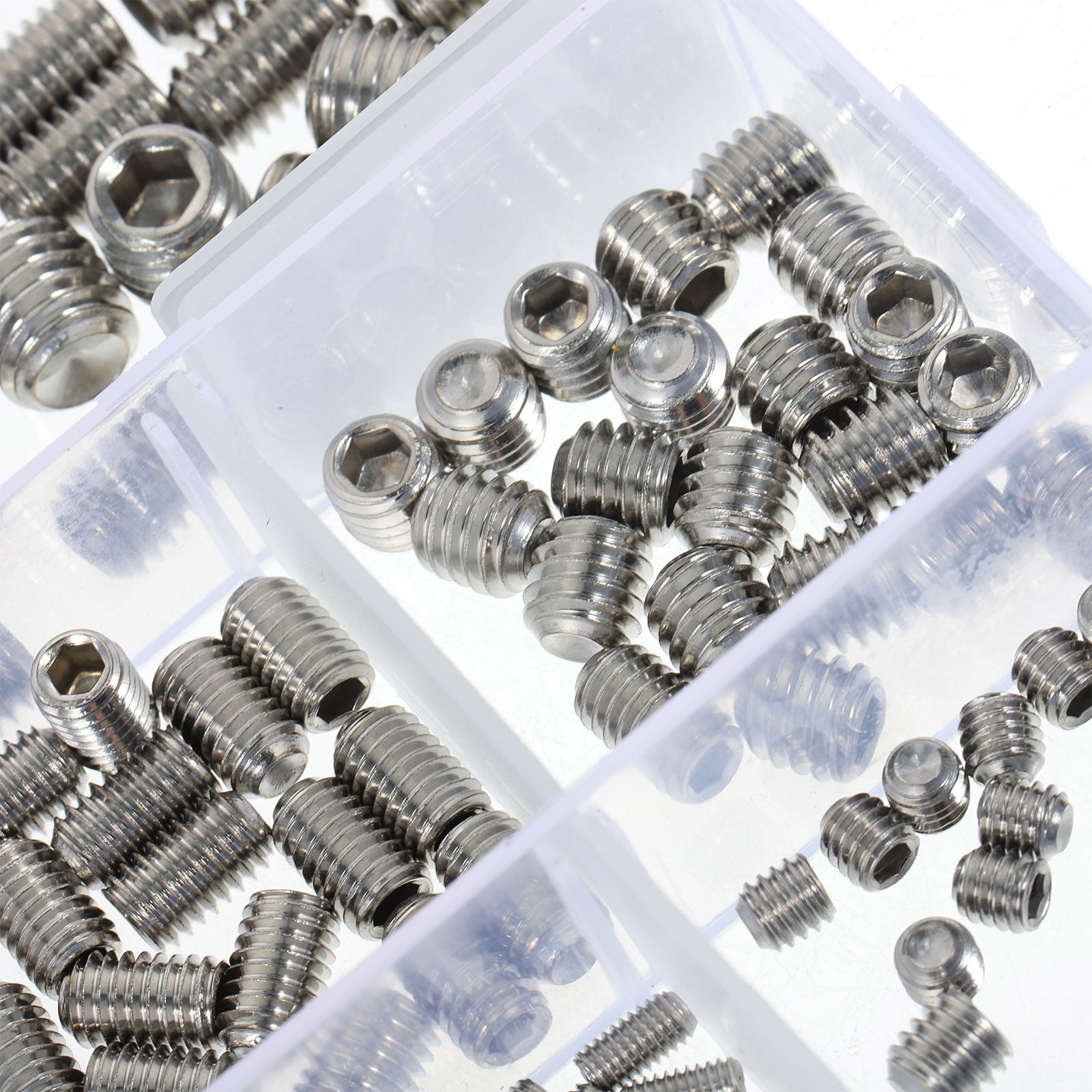 MLINS 1 Set Stainless Steel Grub Screw Assortment Small Set Screws