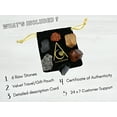 thumbnail image 5 of Protection Crystal Stone Set - Shungite Pyrite Black Obsidian Carnelian Tiger Eye Mahogany Obsidian, 5 of 5