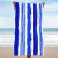 thumbnail image 7 of Lypsnake 40"x70" Oversized Striped Beach Towel, Quick Dry Absorbent Soft Cotton Pool Towel, Large Lightweight Blanket Towel for Beach Pool Swimming Travel Picnic Outdoor Use, 7 of 7
