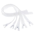 thumbnail image 2 of 10 Unids / Lote 9.2 Pulgadas Cremalleras De Bobina De Nylon Cremalleras De Costura Para Manualidades De Costura A Medida Blanco Soledad Cremalleras de nylon de la bobina, 2 of 7