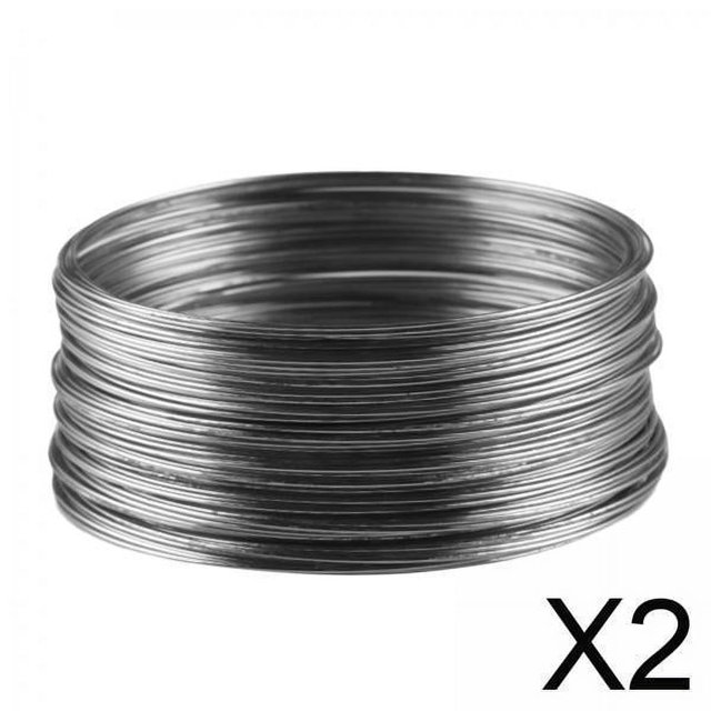 Alambre con memoria,50 bucles de alambre para joyería para hacer joyas,Alambre con memoria para cuentas para hacer pulseras y collares,Alambre de acero con memoria para