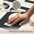 thumbnail image 6 of ODIKA 9'x12' Black Beige Neutral Geometric Abstract Washable Area Rug Contemporary Handwoven Style for Dining Room, Basement, Large Office, Non-Slip Chair-Friendly, 6 of 7