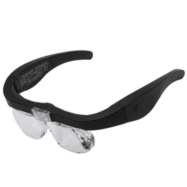 MasteelfCA 1Pc Head-mounted Extension LED Light Magnifying Glasses Hands Free Magnifier for Working Repairing