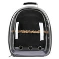 thumbnail image 3 of facefd Bird Carrier Cage Shoulder Bag Pet Parrot Travel Clear Backpack Black, 3 of 7