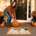 thumbnail image 5 of 2026 new Summerween Ghost & Trick-or-Treat Dog Coir Doormat, Cute Spooky Halloween Family Front Porch Rug, Non-Slip Large Seasonal Entryway Mat for Summerween & Fall, 35.4" x 23.6", 5 of 6