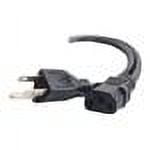 C2G 12ft 18 AWG Universal Power Cord (NEMA 5-15P to IEC320C13) - power cable - 12 ft