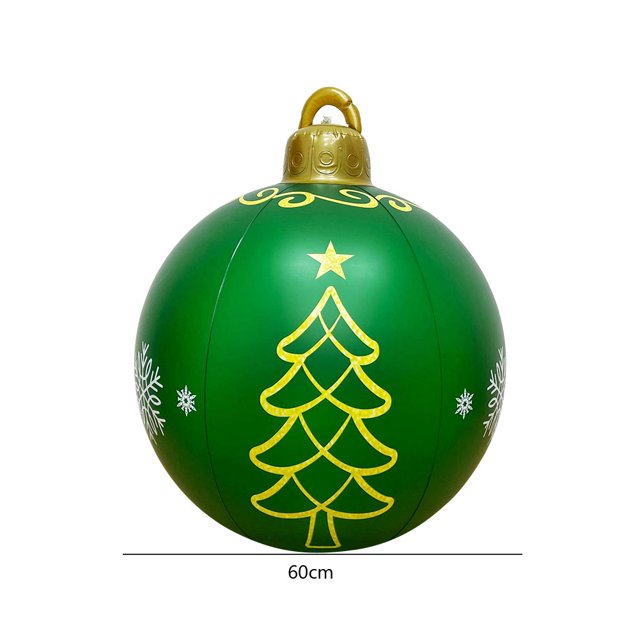 Pelota Inflable Adornos de bolas de Navidad de 60 cm, accesorios de fiesta, globo grande de PVC para marco de puerta C Sywqhk Libre de BPA