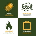 thumbnail image 4 of Campfire Grill Modern Innovations plegable de acero al carbono, 4 of 7