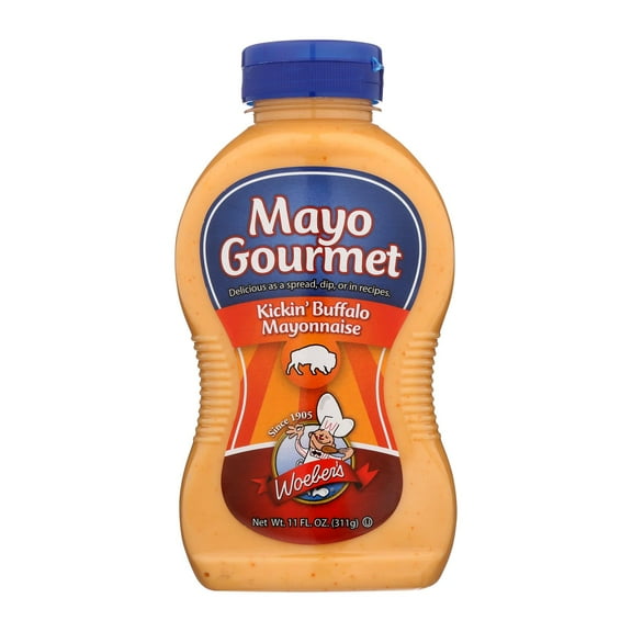 Woeber's Mayo Gourmet Kickin' Buffalo Mayonnaise, 11 fl oz