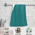 thumbnail image 6 of GZHJMY Teal Solid Color Hand Towel Set of 2, Highly Absorbent Soft Face Hand Towels for Bathroom, Kitchen, Hotel, Gym and Spa, 14 x 28 Inch, 14 x 28 Inch, 6 of 7