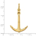 thumbnail image 3 of Auriga 14k Yellow Gold 3-D Anchor 2 Piece and Moveable Charm (length -50.6mm, Width - 25.5mm), 3 of 5