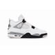 thumbnail image 4 of Ni - ke Ni - ke Air Jordan 4 Retro Shoes White Cement Fire Red FV5029-100 Men's Size 11.5, 4 of 5
