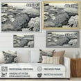 thumbnail image 4 of Designart "Grayscale Depictions Of Marine Wonders" Coastal Coral Under Water Floater Framed Wall Decor, 4 of 5