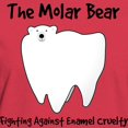 thumbnail image 3 of CafePress - The Molar Bear. Fighting Against Enamel Cruelty T - Women's Traditional Fit Dark T-Shirt, 3 of 4