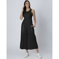 thumbnail image 2 of Moomaya Wide Leg Jumpsuit for Women, Sleeveless Printed Cotton Jumpsuit With Pockets, 2 of 9
