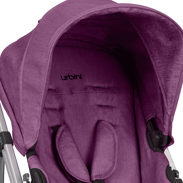 Urbini Reversi Standard Stroller, Solid Print Pinkberry Fizz