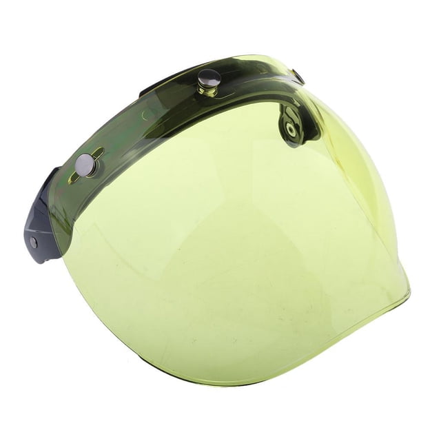 Riwesomey Universal motocicleta 3-Snap casco visera escudo Flip Up Down lente Color #4 Accesorios para motos