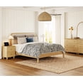 thumbnail image 5 of WAMPAT Modern Nightstands Set of 2, Wooden Bedside Tables with 2 Large Drawers and Charging Station, Small End Tables for Bedroom, Oak Wood, 5 of 7