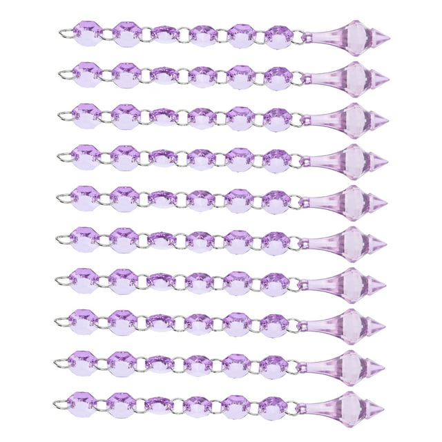 Acrylic Pendant, Hanging Bead Droplight Hanging Bead Icicle Teardrop 10PCS For Christmas Tree For Chandeliers For Window