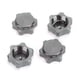 thumbnail image 1 of M Buder 4 Piezas de Tuercas de Cubo de Rueda de Aleación de Aluminio de 17mm con Cubierta Antipolvo para Coche RC 1/8 Modelo HSP94762 y 94886 Alta Resistencia (Negro) 1.7 cm / 0.67 inches, 1 of 7